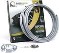 Silver Rim Protector for Car Wheels - Pack of 4, Adhesive Free