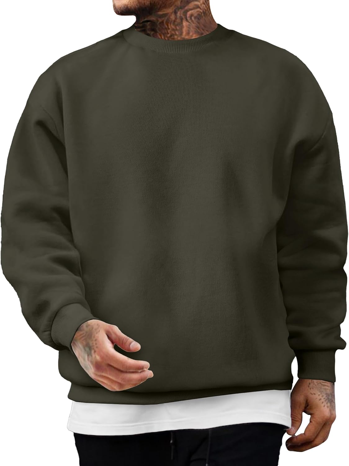 Comfortable Cotton Crewneck Sweatshirt by JMIERR