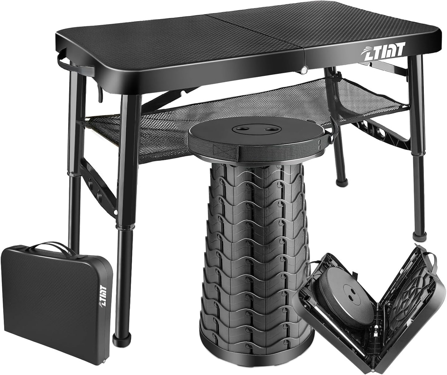 Portable Folding Table and Stool Set for Camping and Picnics