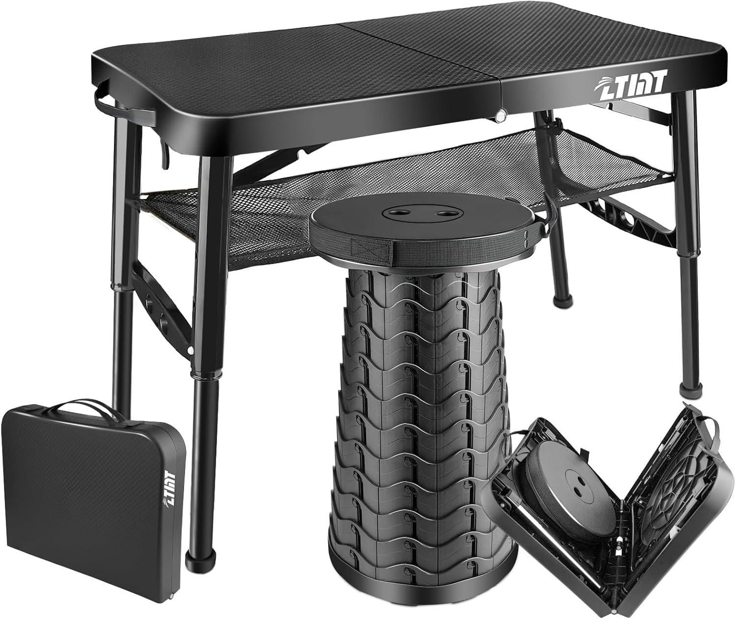 Portable Folding Table and Stool Set for Camping and Picnics