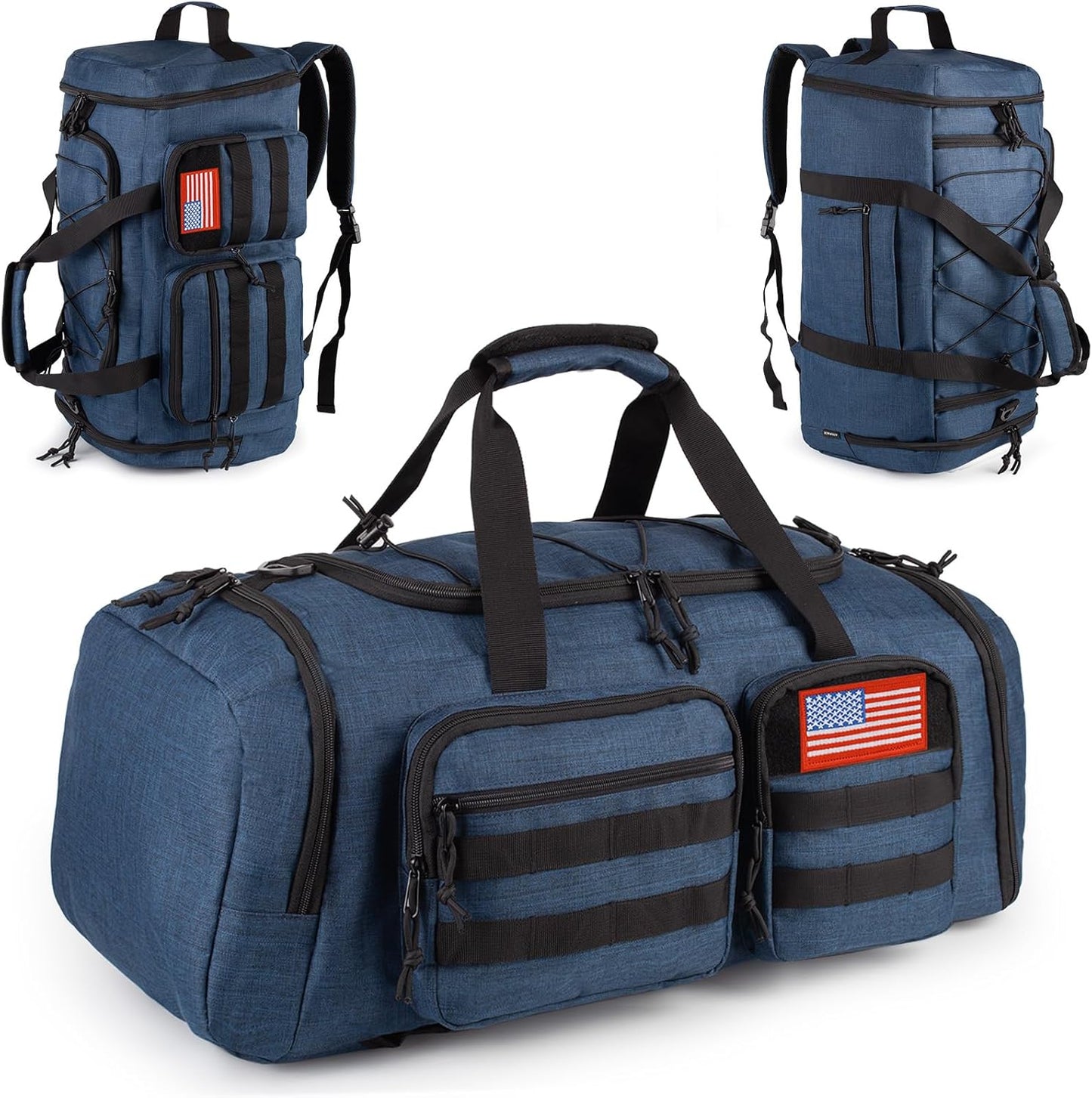 Tactical Gym Bag for Men with Shoe Compartment and Wet Pocket