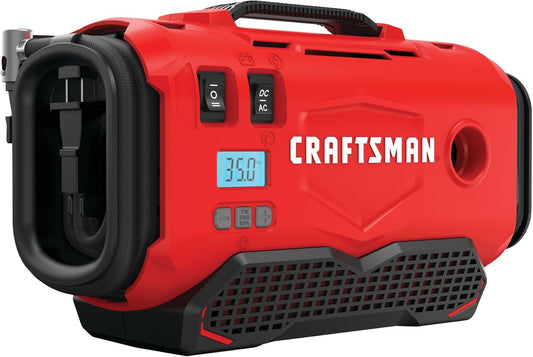 CRAFTSMAN V20 Tire Inflator: Portable 3-in-1 Air Pump