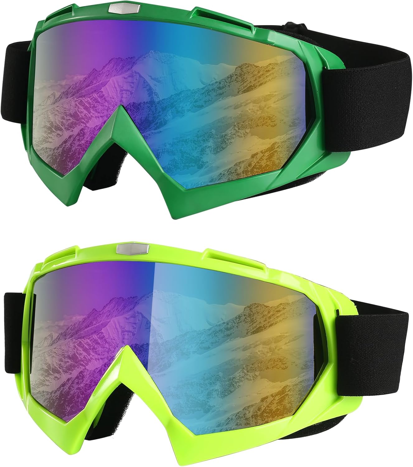 2 Pack Ski Goggles: Anti-fog UV Protection
