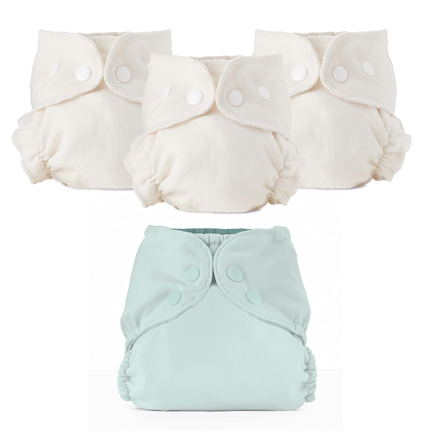 Esembly Cloth Diaper Bundle Set - Organic Cotton & Waterproof Cover