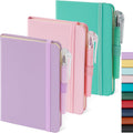 3 Pack Small Notebook Journal with Pen - A6 Pocket Notebooks