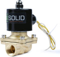 U.S. Solid 1/2ft Brass Electric Solenoid Valve 110VAC - VITON Seal