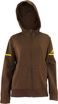 adidas Squad Jacket Women's Multi-Sport L Coffee/Collegiate Gold