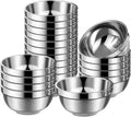 20 Pack 304 Stainless Steel Bowls Set for Snacks and More