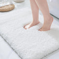 ILANGO White Bathroom Rugs 36 in x 24 in Non Slip Plush - Soft