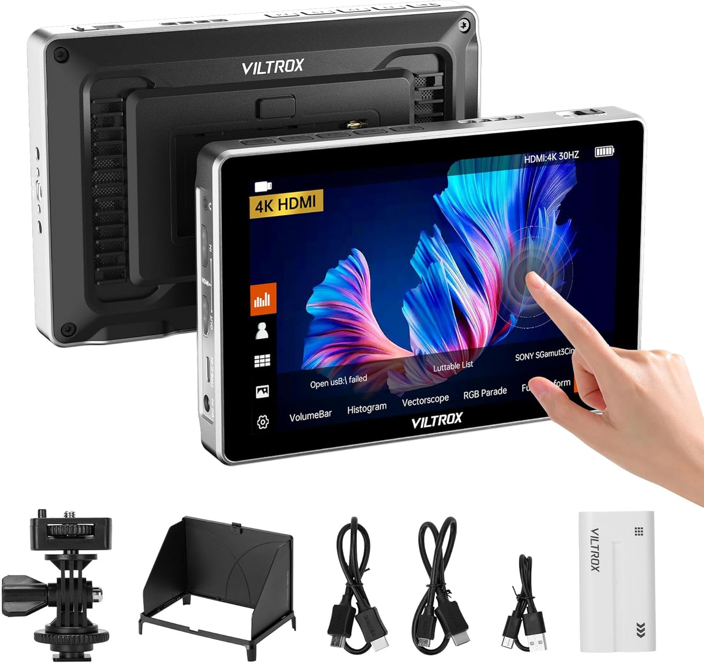 VILTROX DC-L1 7 Inch Camera Field Monitor with Touchscreen