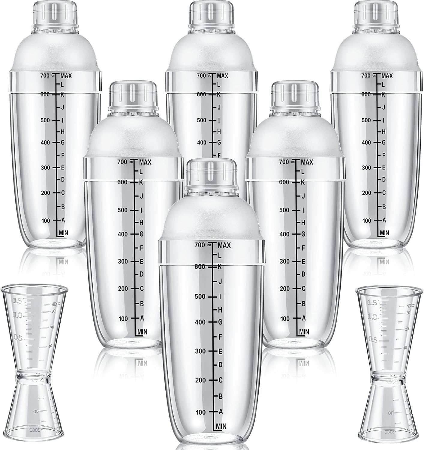 Suclain Cocktail Shaker Set - Mix & Measure with Ease!