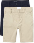 Girls Chino Shorts 2 Pack - Practical Everyday Shorts
