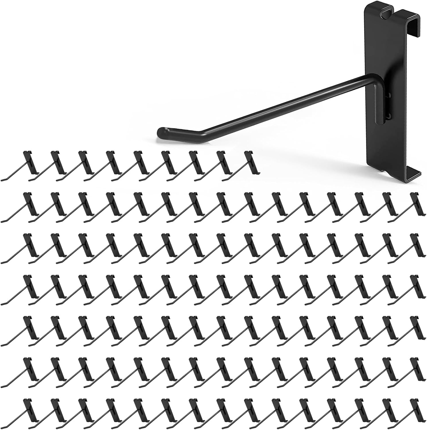 Gridwall Hooks 4 Inch - 50Pcs Durable Display Hooks for Grid Wall
