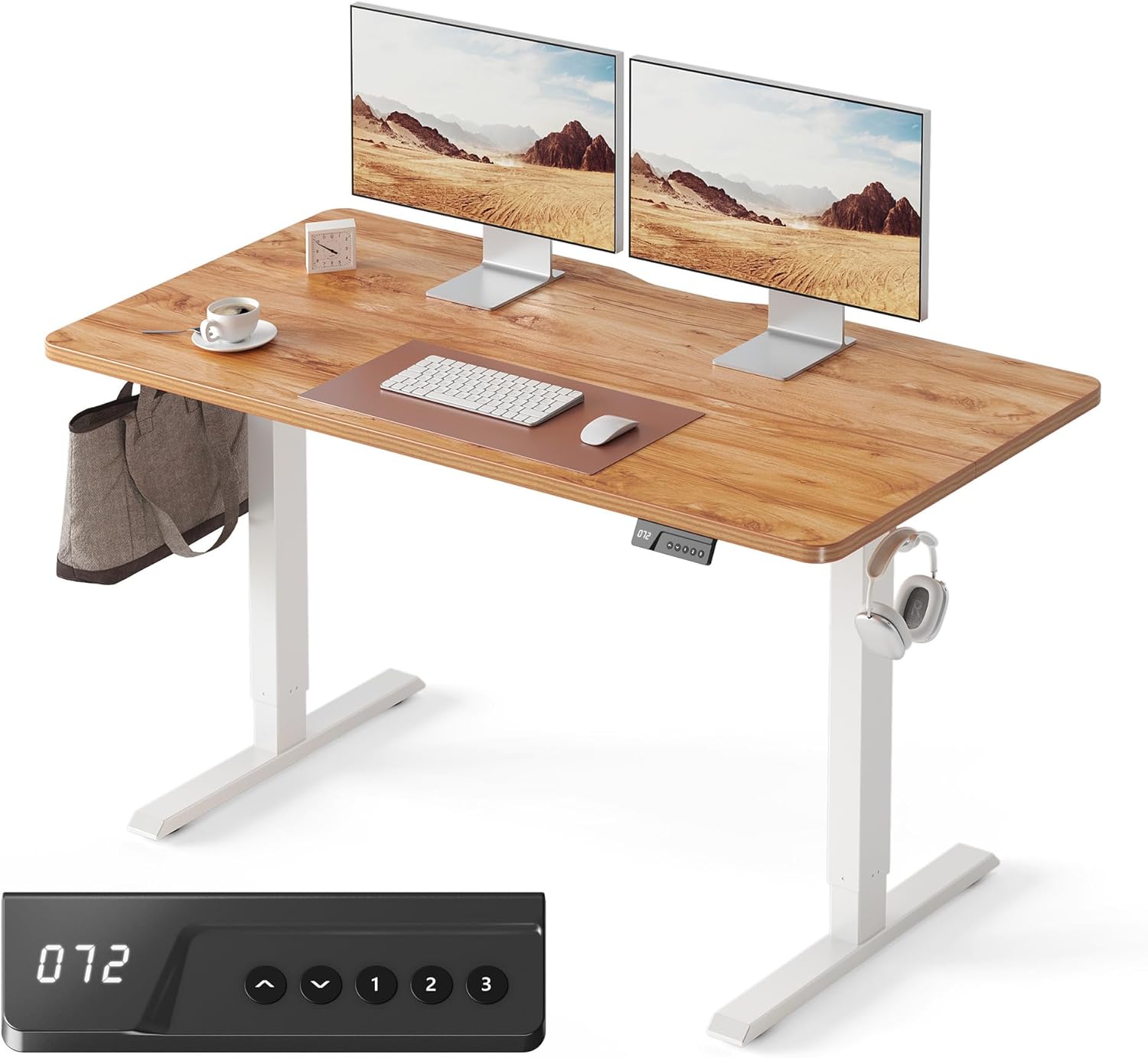 FEZIBO Electric Standing Desk Adjustable Height for Comfort