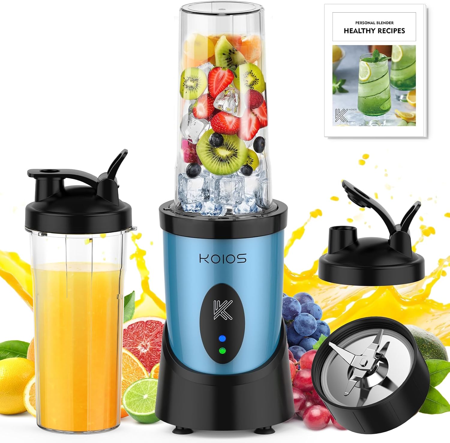 KOIOS Blender for Smoothies: Peak 900W Personal Blender