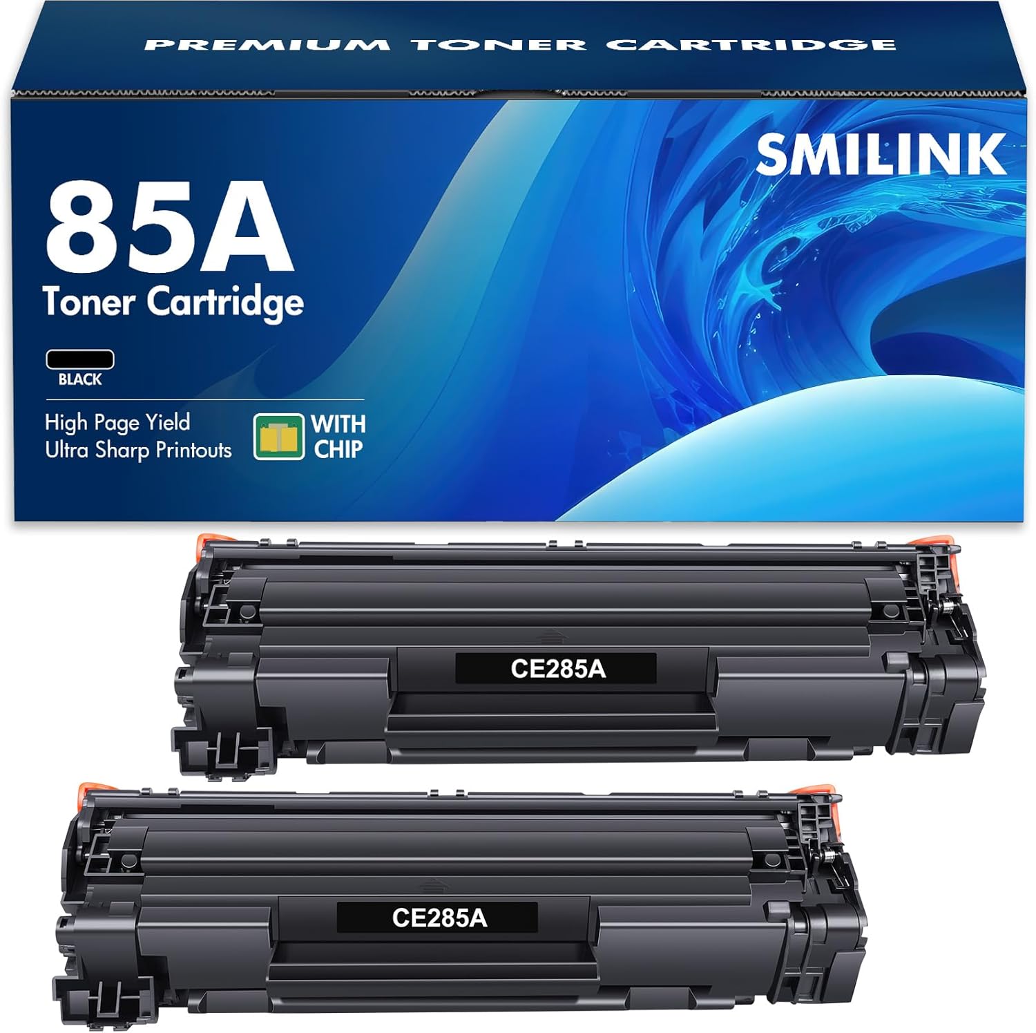 85A CE285A Black Toner Cartridge 2 Pack for HP Printers