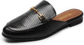 DREAM PAIRS Mules for Women Slip-On Buckle Flats - Comfortable