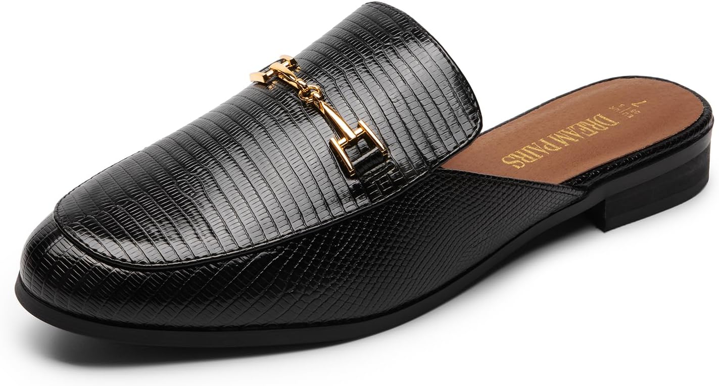 DREAM PAIRS Comfortable Buckle Mules for Women Slip on Slides