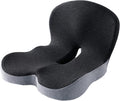 Memory Foam Contoured Seat Cushion L-Shaped Ergonomic Design - Driving