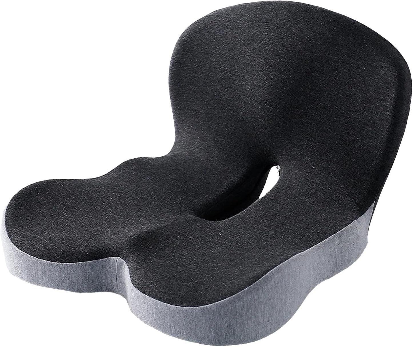 Memory Foam Contoured Seat Cushion for Office and Driving Comfort