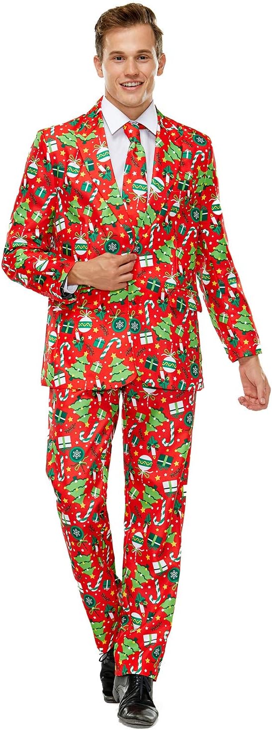 Men's Christmas Party Suit Funny Costume for Festive Fun