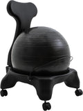 FitPro Balance Ball Chair: Ergonomic, Portable, Black