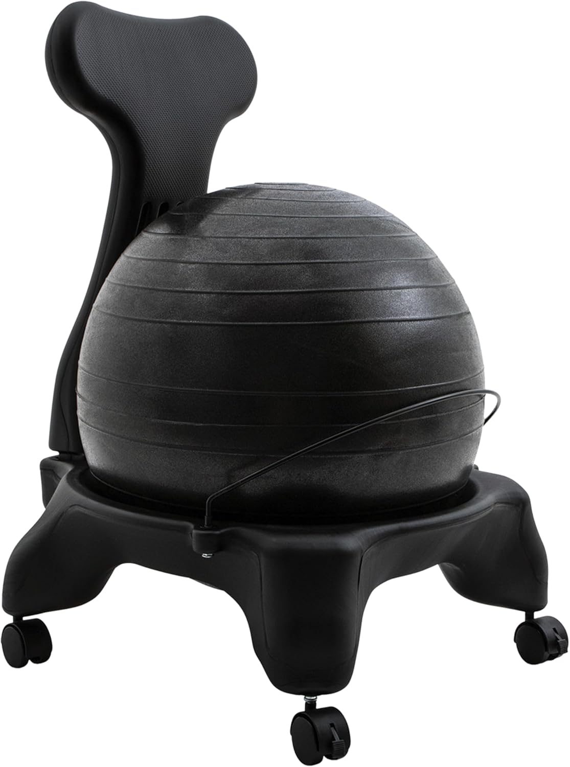 FitPro Balance Ball Chair: Ergonomic, Portable, Black