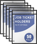 Heavy Duty Dry Erase Pockets 9x12 - Reusable Job Ticket Holders