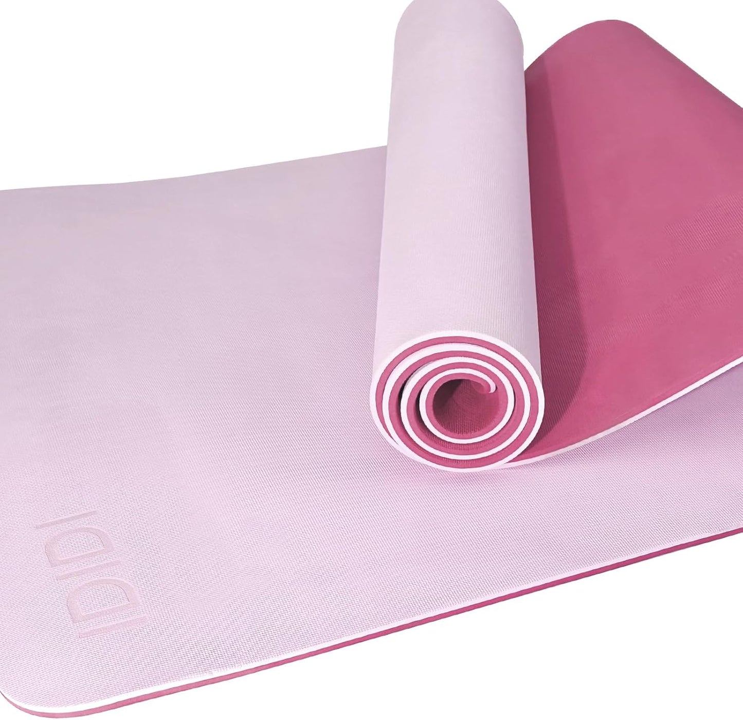 Non-Skid 8mm Thick Yoga Mat with Easy-Cinch Strap