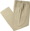 LETAOTAO Mens Big and Tall Full Elastic Waist Pants (Style 6Z1W)