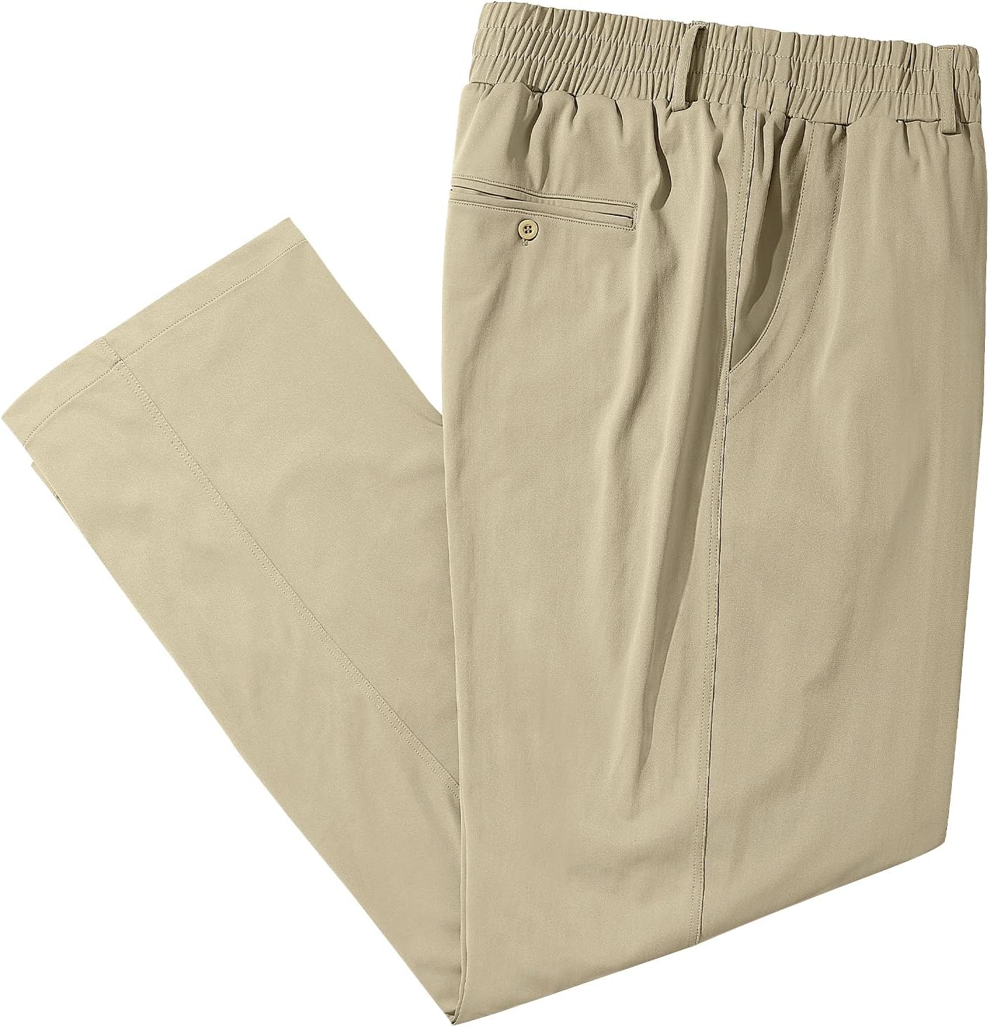 LETAOTAO Mens Big and Tall Elastic Waist Pants for Comfort