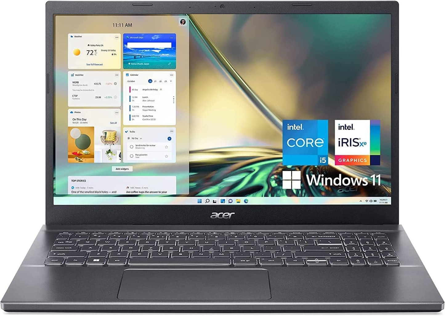 Acer Aspire 5 Laptop with 15.6in Display and RTX 2050 Graphics