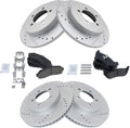 Front and Rear Ceramic Brake Pad & Rotor Kit for 2002-05 Explorer