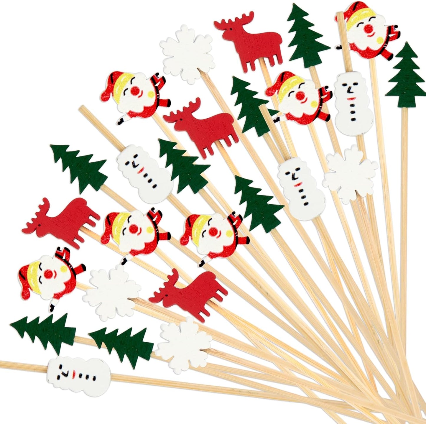 Christmas Flavored Toothpicks Set - Festive Appetizer Decor