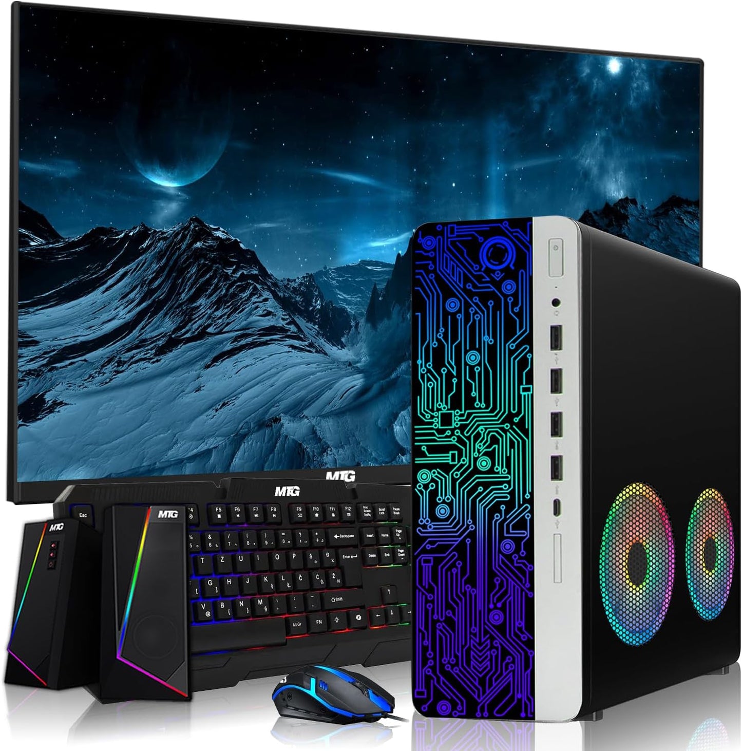 HP G4 Intel i7 Desktop + 27 Monitor & Accessories