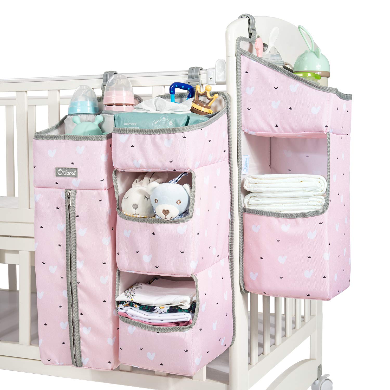 Orzbow 3-in-1 Hanging Diaper Caddy Organizer for Nursery Needs