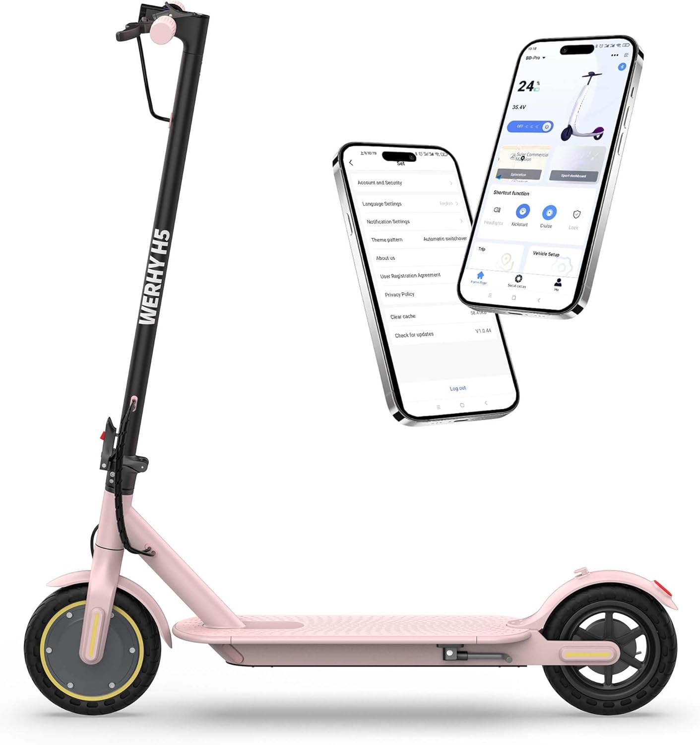 Electric Scooter with Powerful 350W Motor and Smart APP Control