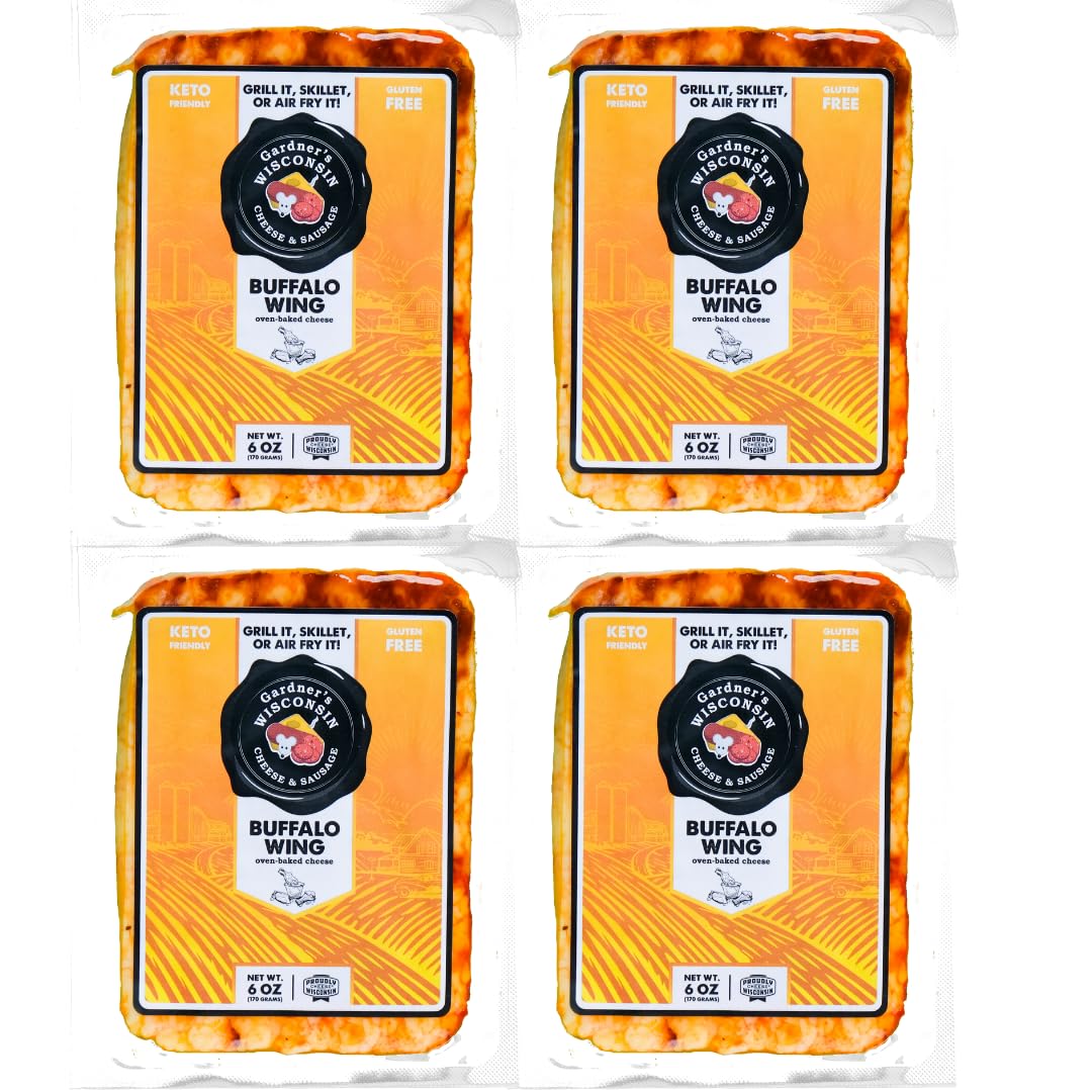 Gardner's Wisconsin Cheese Buffalo Wing Oven-Baked Cheese 4 Pack