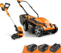 LawnMaster 24V 13in Mower and 10in Trimmer Combo - Cordless Yard Power