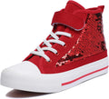 Zoroadke Kids Sparkle Sequins High Top Canvas Shoes - Easy On Glitter