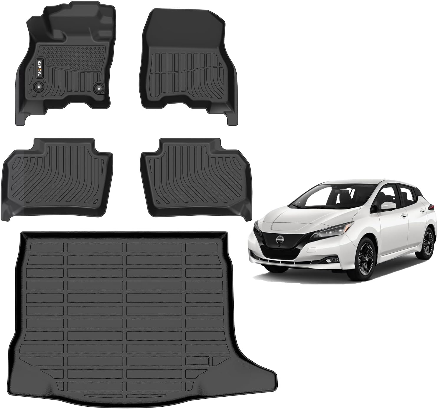 AIPOIL Floor Mats & Cargo Liner Set for 2018-2025 Nissan Leaf