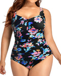 Daci Women Plus Size One Piece Swimsuit - Tummy Control Vintage Fit