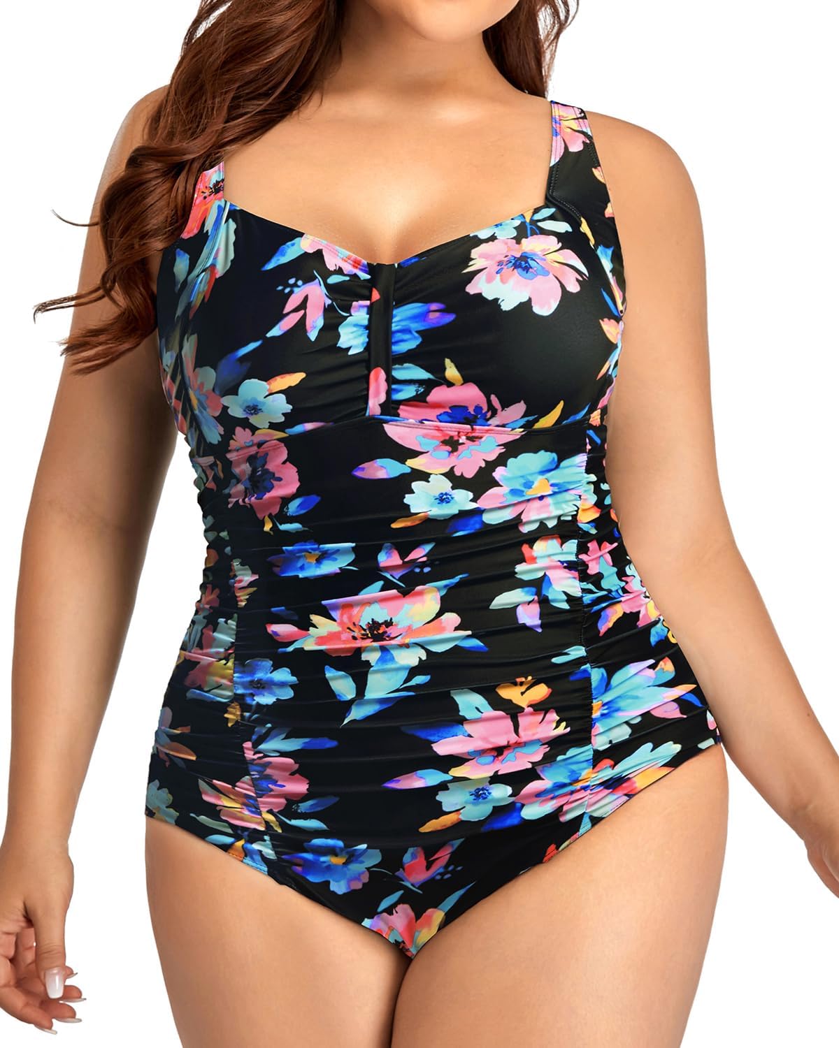 Daci Women Plus Size One Piece Swimsuits for Tummy Control