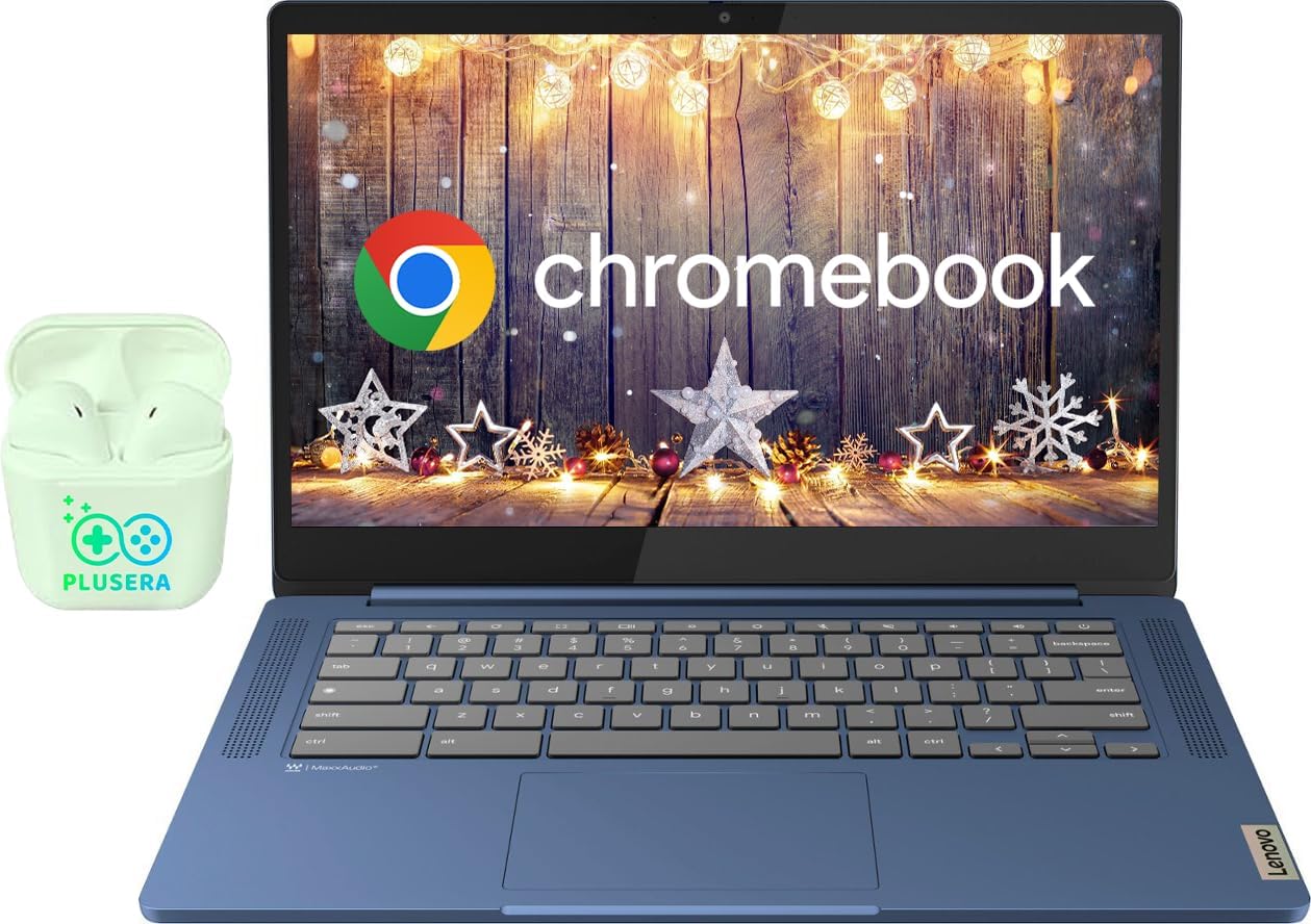 Lenovo IdeaPad Slim 3 Chromebook + PLUSERA Earphones