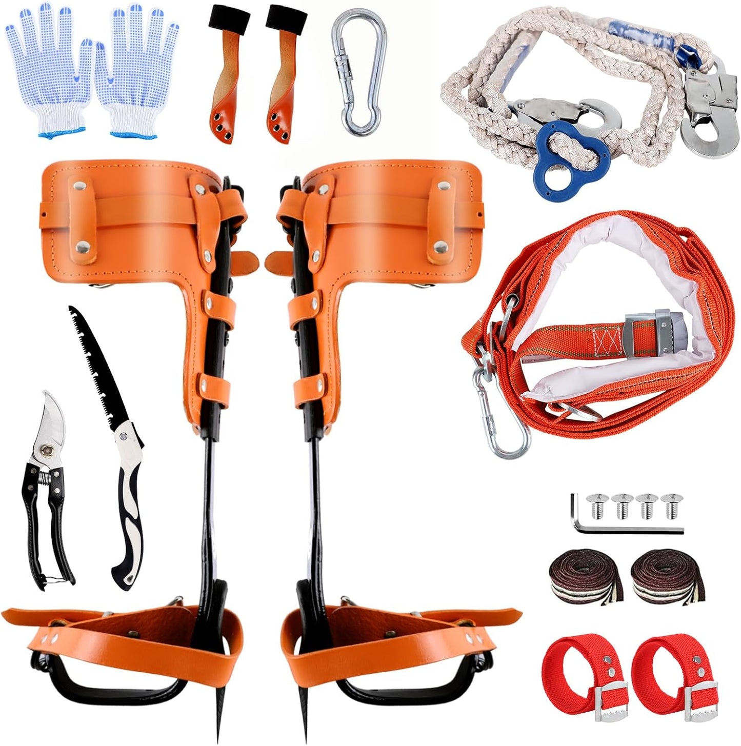 Adjustable Arborist Spurs Set for Jungle Adventures