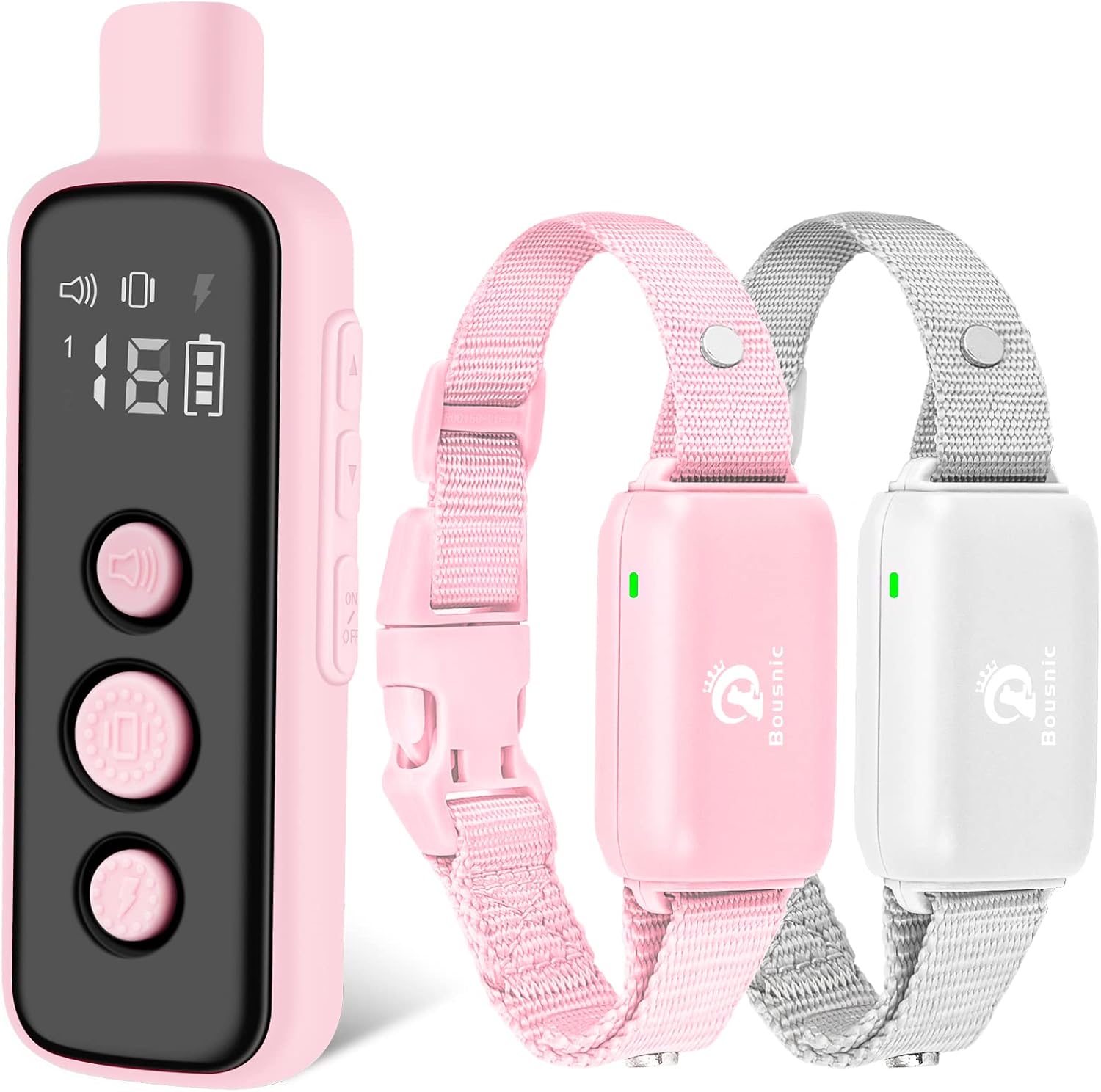 Bousnic Dog Shock Collar for 2 Dogs - Effective Training Tool
