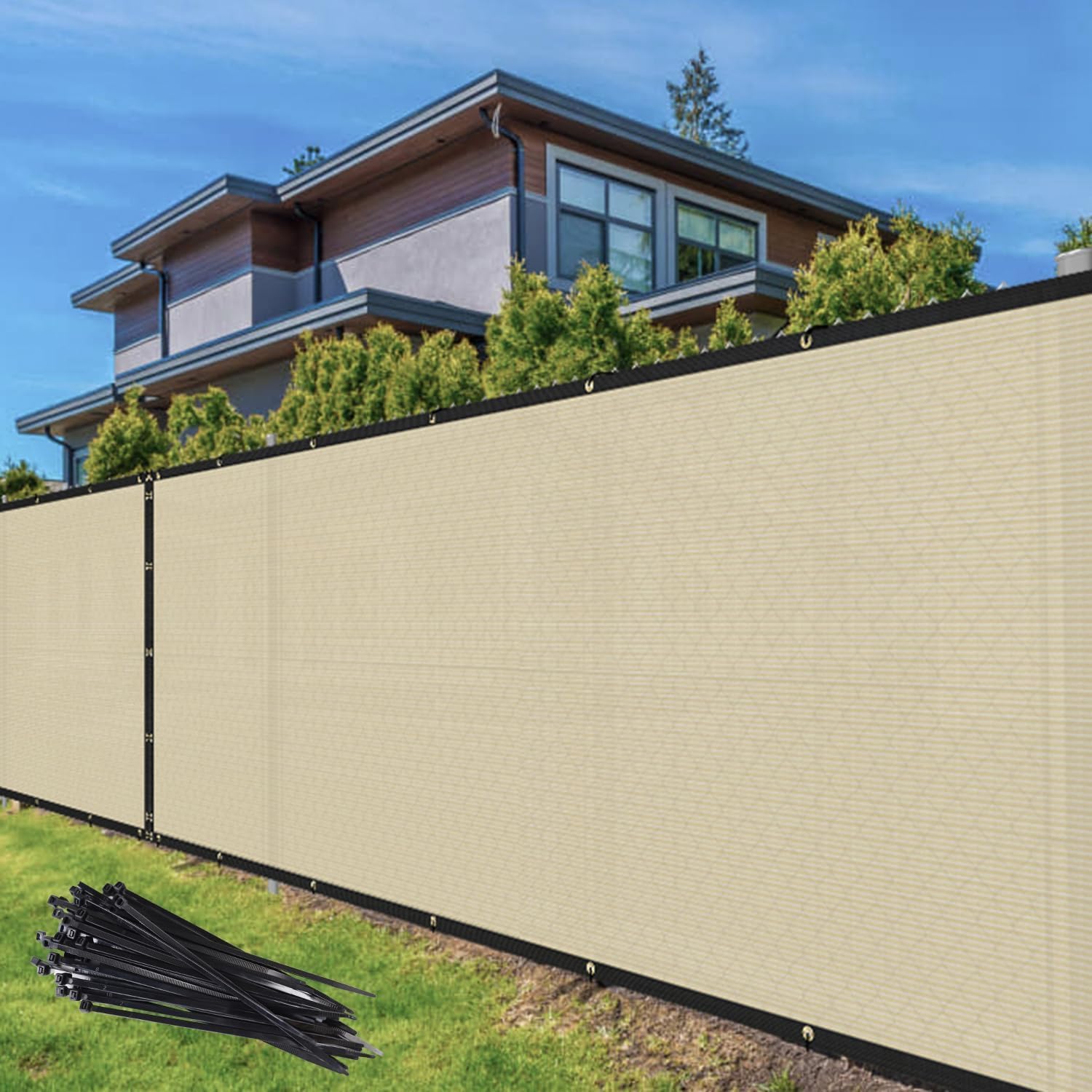 TANG 4ft x 21ft Privacy Fence Screen for Outdoor Shade and Protection