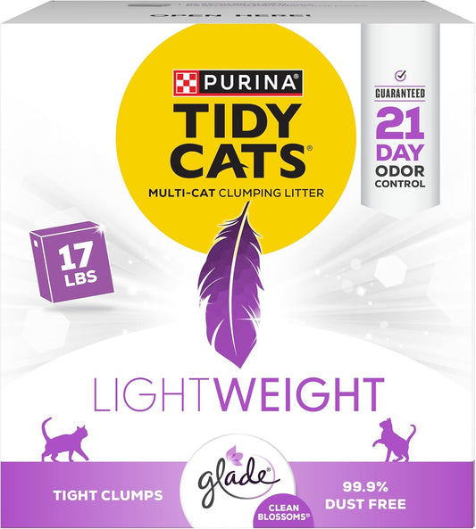 Purina Tidy Cats Low Dust Clumping Litter - LightWeight Glade Clean Blossoms