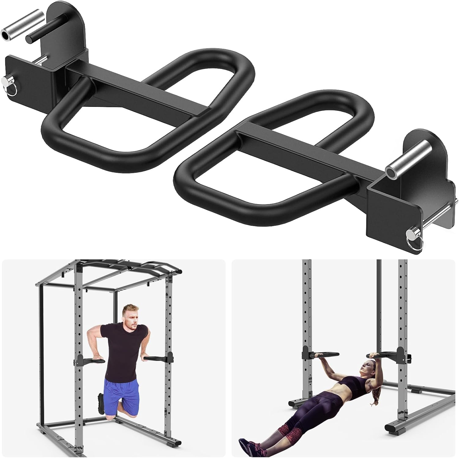 SELEWARE Multi Grip Dip Attachment: 500 lb Strength Boost!