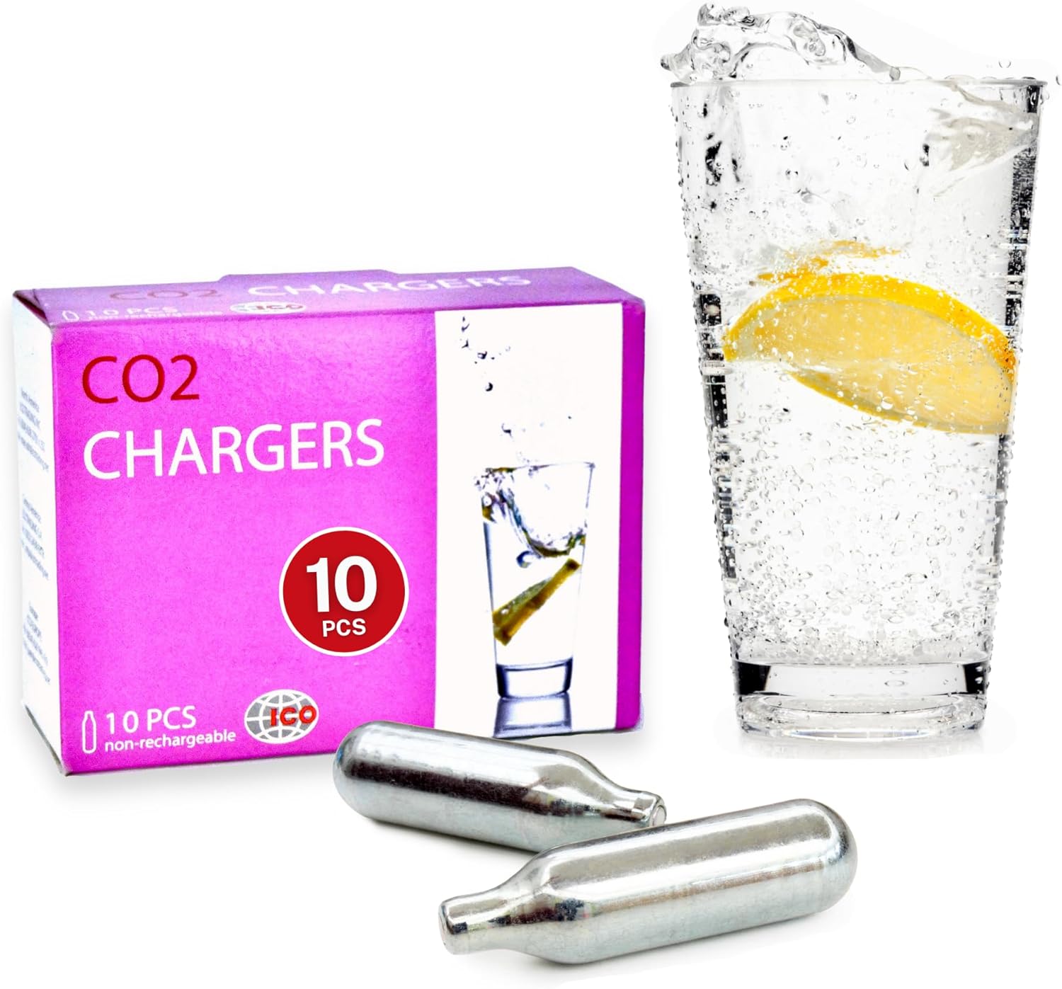 Food Grade 8g CO2 Cartridges for Soda Maker - Effervesce Instantly!